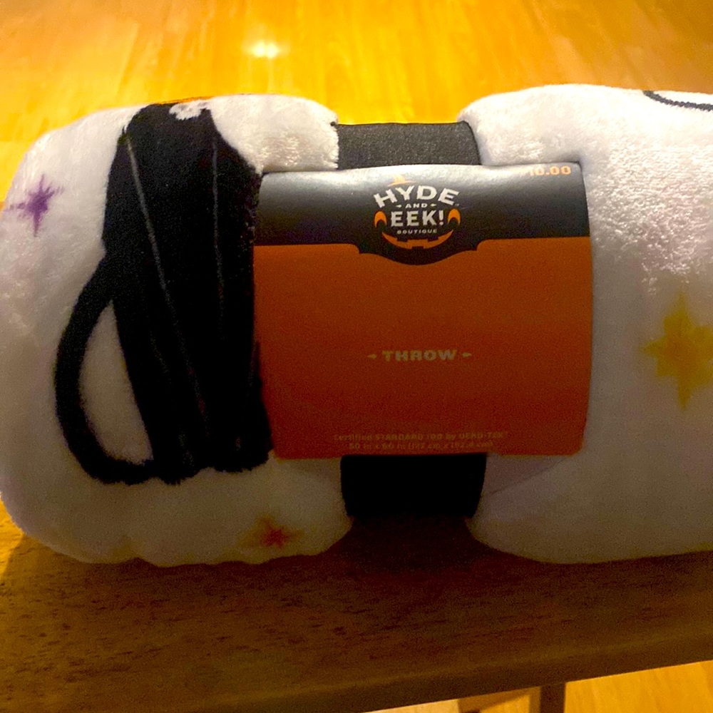 Hyde and eek cat Halloween blanket  50” x 60”